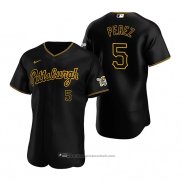 Maglia Baseball Uomo Pittsburgh Pirates Michael Perez Autentico Alternato Nero