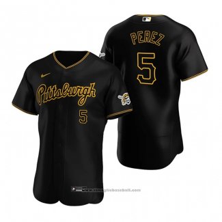 Maglia Baseball Uomo Pittsburgh Pirates Michael Perez Autentico Alternato Nero