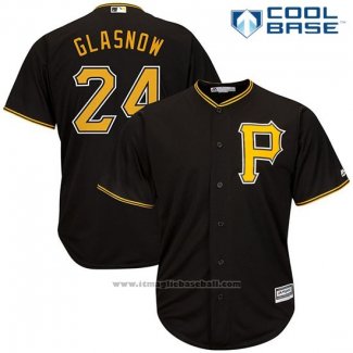 Maglia Baseball Uomo Pittsburgh Pirates Tyler Glasnow Nero Cool Base