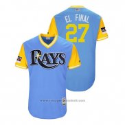 Maglia Baseball Uomo Rays Carlos Gomez 2018 LLWS Players Weekend El Final Blu