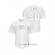 Maglia Baseball Uomo San Diego Padres Eric Hosmer 2019 Players Weekend Replica Bianco