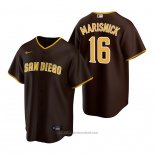 Maglia Baseball Uomo San Diego Padres Jake Marisnick Replica Road Marrone