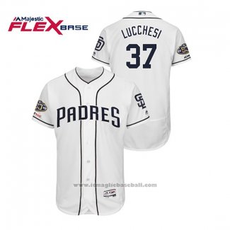 Maglia Baseball Uomo San Diego Padres Joey Lucchesi 150 Anniversario Flex Base Bianco