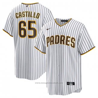 Maglia Baseball Uomo San Diego Padres Jose Castillo Home Replica Bianco