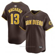 Maglia Baseball Uomo San Diego Padres Manny Machado Away Limited Marrone