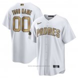 Maglia Baseball Uomo San Diego Padres Personalizzate 2022 All Star Replica Bianco