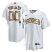 Maglia Baseball Uomo San Diego Padres Personalizzate 2022 All Star Replica Bianco