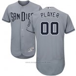 Maglia Baseball Uomo San Diego Padres Personalizzate Grigio