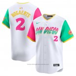 Maglia Baseball Uomo San Diego Padres Xander Bogaerts City Connect Limited Bianco