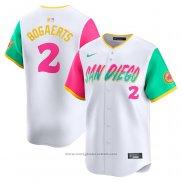 Maglia Baseball Uomo San Diego Padres Xander Bogaerts City Connect Limited Bianco