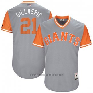 Maglia Baseball Uomo San Francisco Giants 2017 Little League World Series Conor Gillaspie Grigio