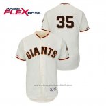 Maglia Baseball Uomo San Francisco Giants Brandon Crawford Autentico Flex Base Crema