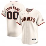 Maglia Baseball Uomo San Francisco Giants Home Limited Personalizzate Crema
