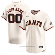 Maglia Baseball Uomo San Francisco Giants Home Limited Personalizzate Crema