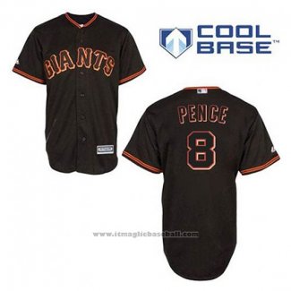 Maglia Baseball Uomo San Francisco Giants Hunter Pence 8 Nero Cool Base