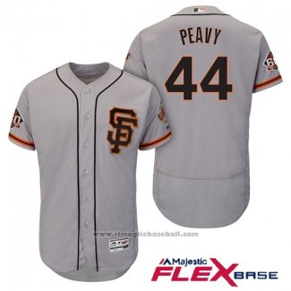 Maglia Baseball Uomo San Francisco Giants Jake Peavy Grigio Alternato Flex Base