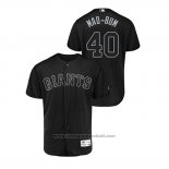 Maglia Baseball Uomo San Francisco Giants Madison Bumgarner 2019 Players Weekend Autentico Nero