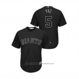 Maglia Baseball Uomo San Francisco Giants Mike Yastrzemski 2019 Players Weekend Replica Nero