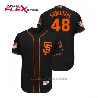 Maglia Baseball Uomo San Francisco Giants Pablo Sandoval Flex Base Allenamento Primaverile 2019 Nero