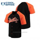 Maglia Baseball Uomo San Francisco Giants Personalizzate Stitches Nero Arancione