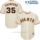 Maglia Baseball Uomo San Francisco Giants Randy Johnson Crema Cool Base Giocatore