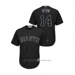 Maglia Baseball Uomo San Francisco Giants Scooter Gennett 2019 Players Weekend Replica Nero