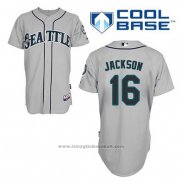 Maglia Baseball Uomo Seattle Mariners Austin Jackson 16 Grigio Cool Base