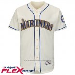 Maglia Baseball Uomo Seattle Mariners Blank Crema Flex Base Autentico Collection