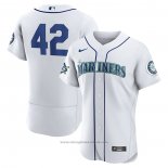 Maglia Baseball Uomo Seattle Mariners Jackie Robinson Autentico Bianco