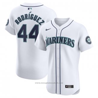 Maglia Baseball Uomo Seattle Mariners Julio Rodriguez Home Elite Bianco