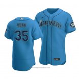 Maglia Baseball Uomo Seattle Mariners Justin Dunn Autentico Alternato Blu