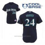 Maglia Baseball Uomo Seattle Mariners Ken Griffey 24 Blu Alternato Cool Base