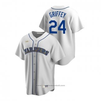 Maglia Baseball Uomo Seattle Mariners Ken Griffey Jr. Cooperstown Collection Home Bianco