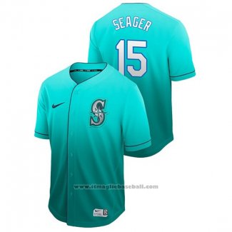 Maglia Baseball Uomo Seattle Mariners Kyle Seager Fade Autentico Verde