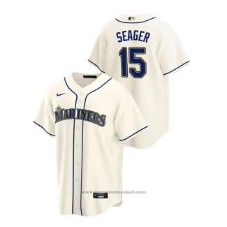 Maglia Baseball Uomo Seattle Mariners Kyle Seager Replica Alternato Crema