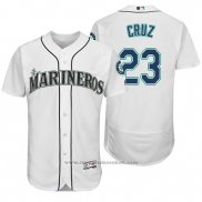 Maglia Baseball Uomo Seattle Mariners Nelson Cruz 23 Bianco Hispanic Heritage