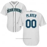 Maglia Baseball Uomo Seattle Mariners Personalizzate Bianco