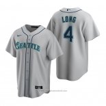 Maglia Baseball Uomo Seattle Mariners Shed Long Jr. Replica Road Grigio