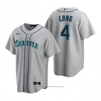 Maglia Baseball Uomo Seattle Mariners Shed Long Jr. Replica Road Grigio