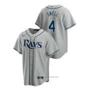 Maglia Baseball Uomo Tampa Bay Rays Blake Snell Road Replica Grigio