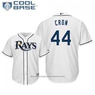 Maglia Baseball Uomo Tampa Bay Rays Cj Cron Cool Base Home Bianco