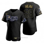 Maglia Baseball Uomo Tampa Bay Rays Francisco Mejia Nero 2021 Salute To Service