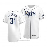 Maglia Baseball Uomo Tampa Bay Rays Josh Fleming 31 Autentico Primera Bianco