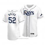 Maglia Baseball Uomo Tampa Bay Rays Michael Wacha Autentico Primera Bianco