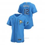 Maglia Baseball Uomo Tampa Bay Rays Wade Boggs Autentico 2020 Alternato Blu