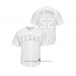 Maglia Baseball Uomo Texas Rangers Adrian Sampson 2019 Players Weekend Replica Bianco