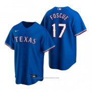 Maglia Baseball Uomo Texas Rangers Justin Foscue Replica 2020 Blu