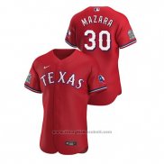 Maglia Baseball Uomo Texas Rangers Nomar Mazara Autentico 2020 Alternato Rosso