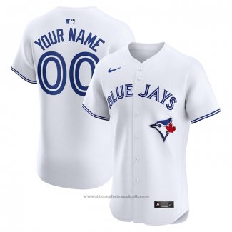 Maglia Baseball Uomo Toronto Blue Jays Home Elite Personalizzate Bianco