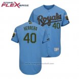 Maglia Baseball Uomo Toronto Blue Jays Kelvin Herrera 2018 Memorial Day Flex Base Blu